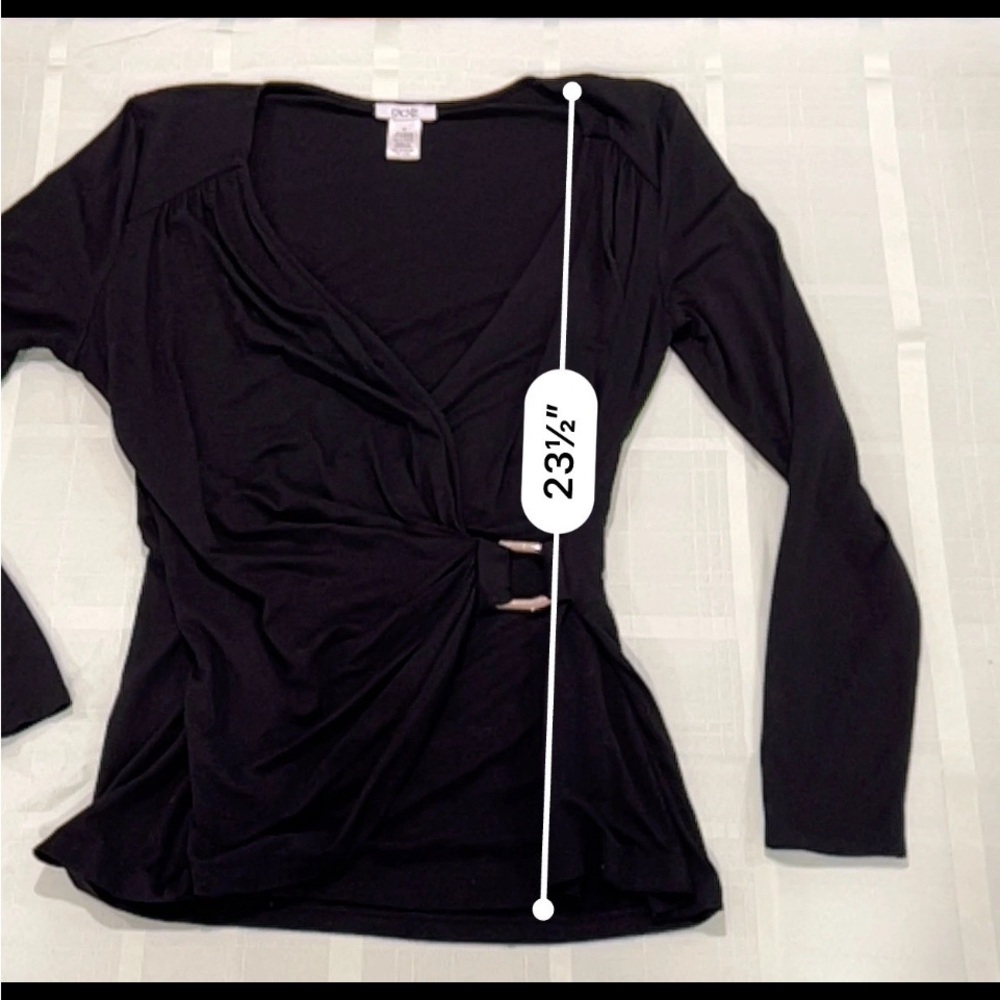 Cache Black Wrap Top - Picture 8 of 8
